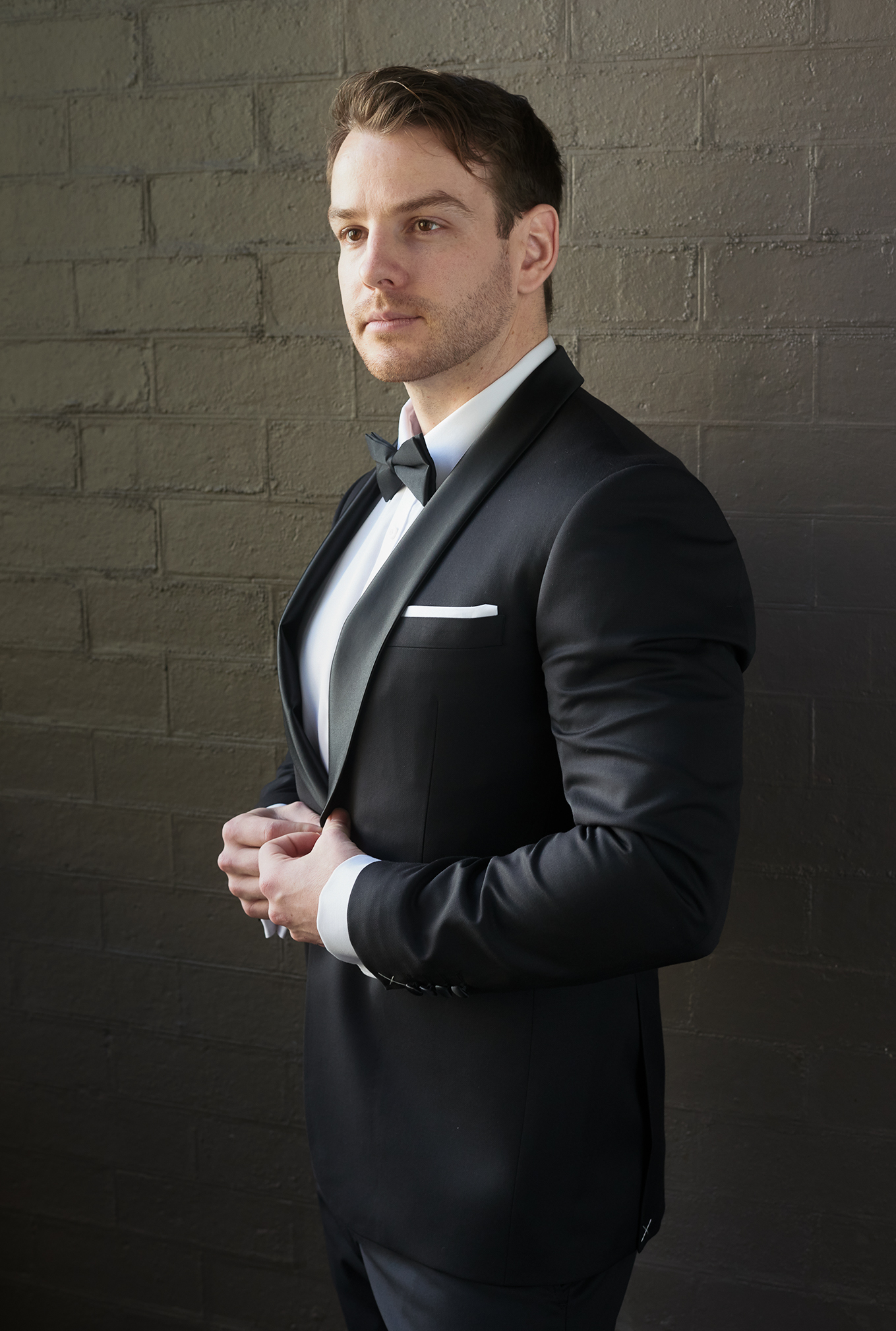 black suit and pants with black bowtie brittons formal wear