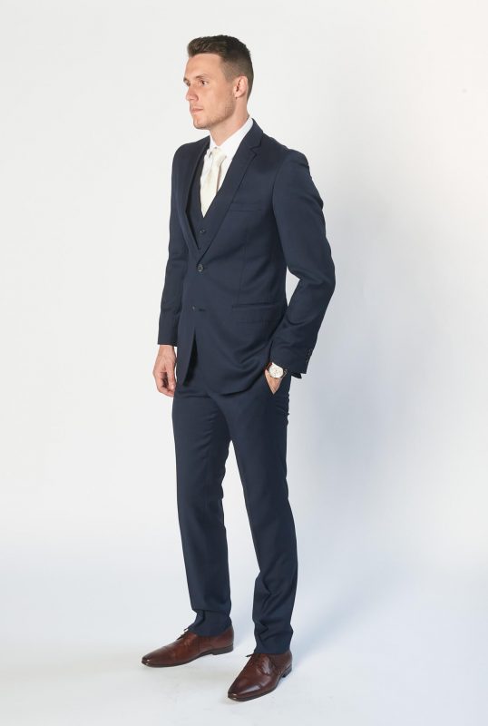 dark blue suit and trousers brittons formal wear