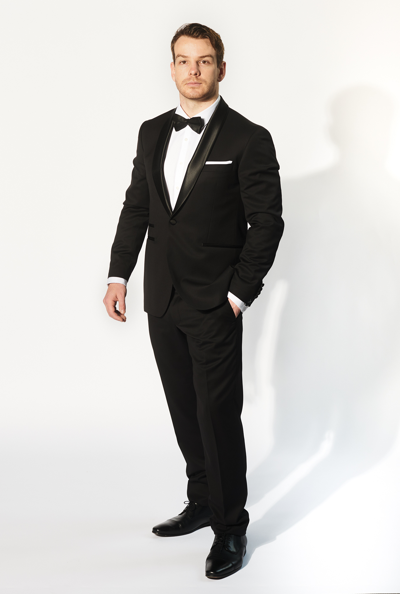 black suit and trousers for hire from brittons formal wear