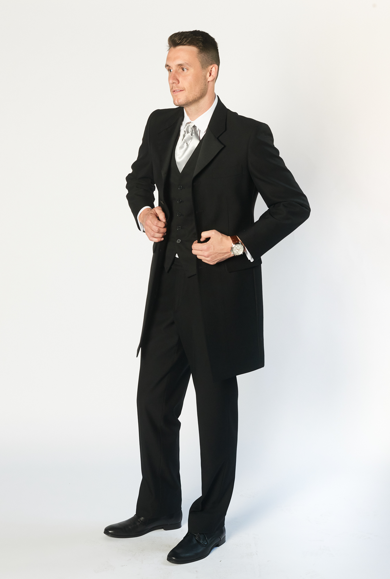 black coat and pants for hire brittons formal wear