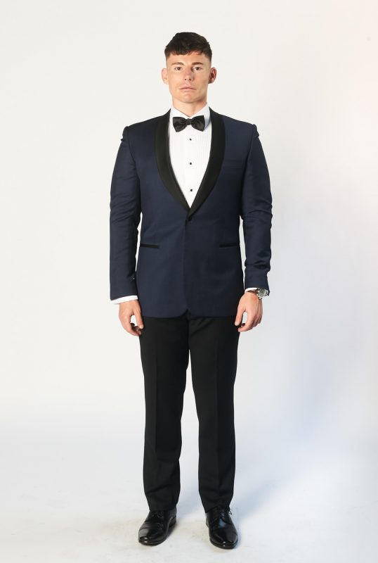 navy suit with black bowtie brittons formal wear